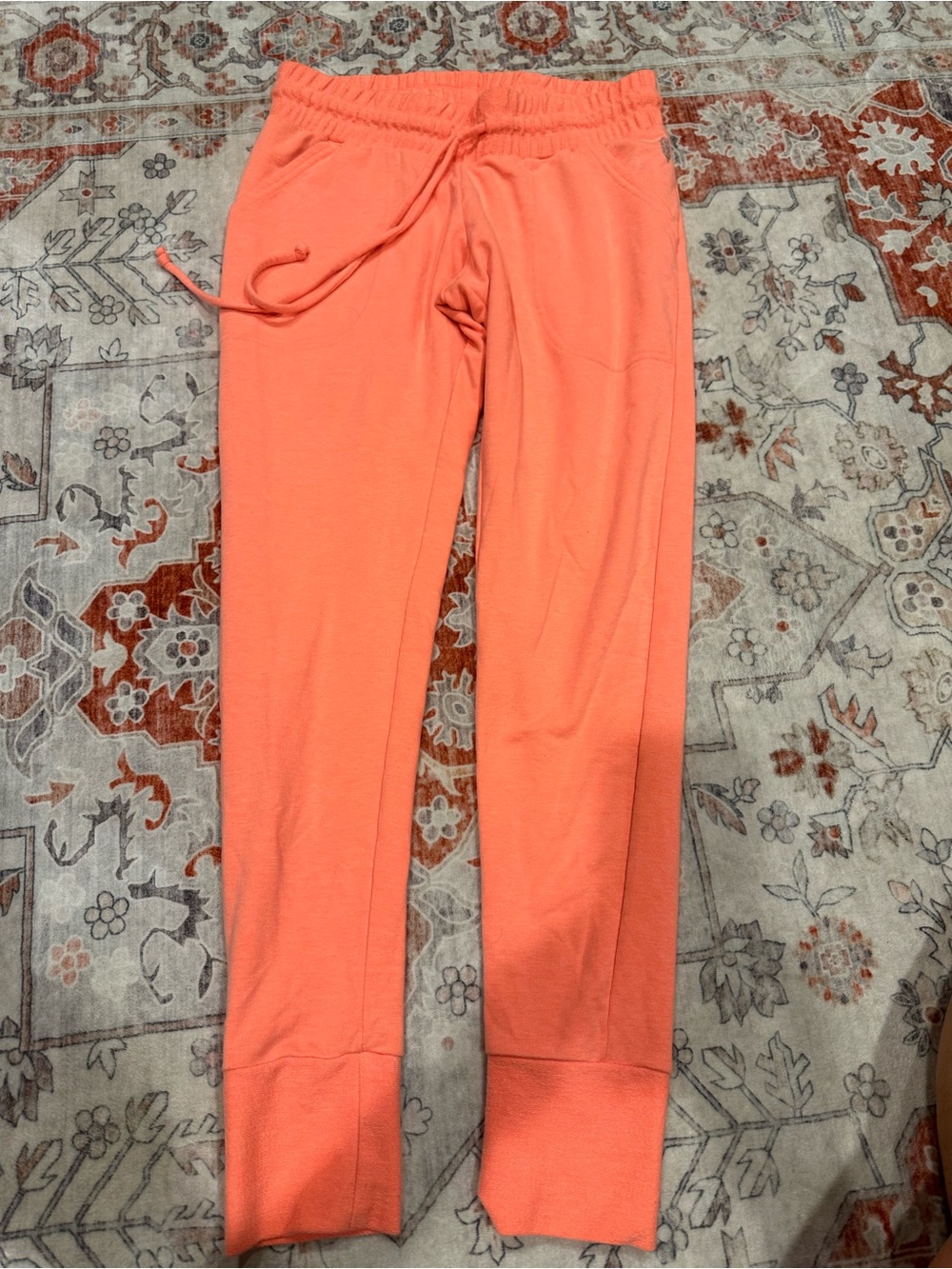 Free People Coral Drawstring Lounge Pants